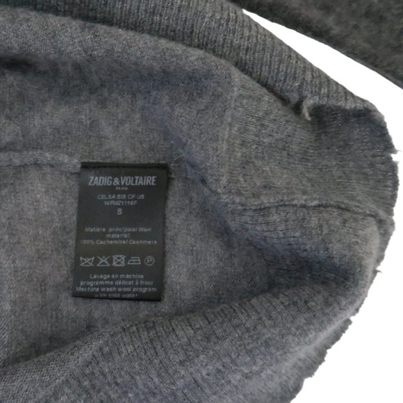 ZADIG & VOLTAIRE Celsa cashmere Henley sweater - Picture 6 of 8